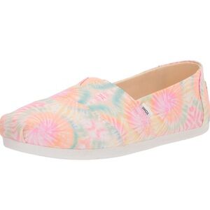 TOMS Candy Pink Tie Dye Canvas Alpargata